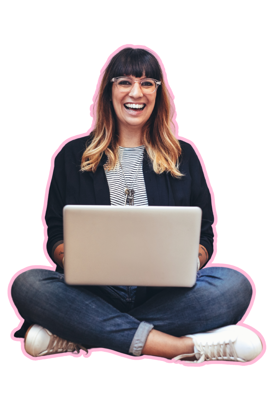 Mujer con laptop